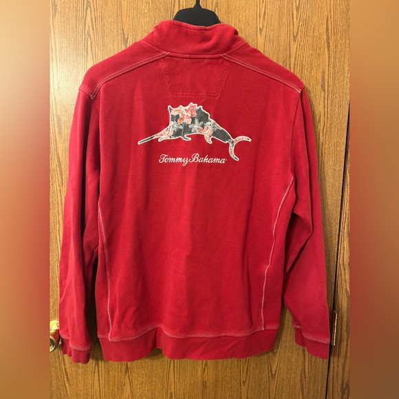 Tommy Bahama Other - Tommy Bahama Poinsettia Marlin 1/4 Zip Sweater